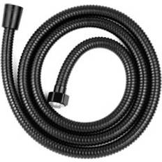 Black Shower Hoses Cyslmuk Universal Shower Hose 2m Black Stainless Steel G1/2