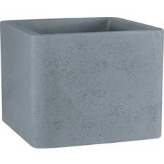 Geli Blomkruka Cube Quadrat Plast 49x49x39cm Betonggrå
