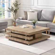 Furniture In Fashion Borneo Wooden Square Sanremo Oak Coffee Table