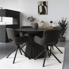 House Nordic Spiseborde House Nordic Osaka i Sort Egefiner 40 cm stk Spisebord 120cm