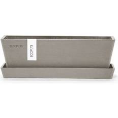 Kukkaruukun aluslautaset Ecopots Aluslautanen Bruge 25 cm Taupe