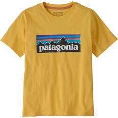 Patagonia T-shirts Børnetøj Patagonia P-6 Logo T-shirt Børn - Nectar Yellow