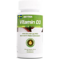 Vitamin d3 4000 ie Better You Vitamin D3 90 st