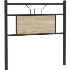 Beds & Mattresses Astoria Grand Brown Oak 183 cm Engineered Wood And Steel Headboard