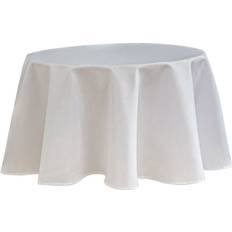 Nappes Ronde Infroissable Et Anti-Tâches 160 cm Blanc Nappe Blanc