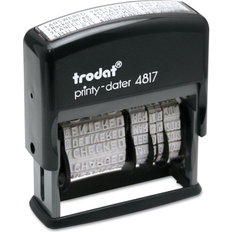 Stamps & Stamp Supplies Trodat Economy 12 Message Stamp Dater 2 x 0.38 Black