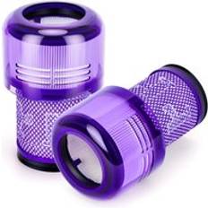 Ikodm 2 Pack Hepa Filters for Dyson v12 Detect Slim Absolute Extra Fluffy Total Clean Motorhead Complete Cordless Vacuum Cleaner