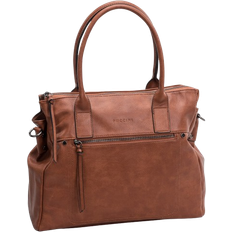 Puccini Donna Arbetsväska Datorfack - Cognac
