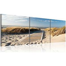 Seinäkoristeet Artgeist Canvas-taulu Beach 40x120 cm 3-osainen