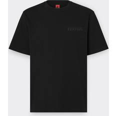 Ferrari Cotton T-shirt With Logo - Black
