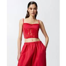 Corsetti Pinko Corset À Fines Bretelles - Rouge Vif