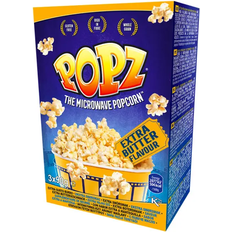 Popz Micropopcorn - Movie Butter Flavour. Popz 90g 3pack