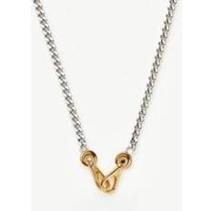 Missoma Metal Necklaces Missoma Kinetic Chunky Chain Necklace - Mixed Metal Cubic Zirconia