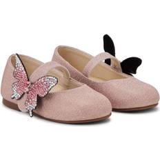 Babywalker Butterfly Motif Ballerina Shoes - Pink