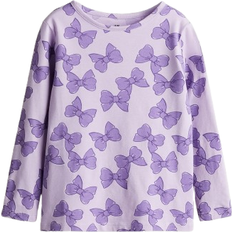 Purple Tops Children's Clothing H&M Girls Purple Printed jersey top 8-10Y