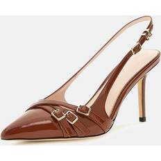 Guess Heels & Pumps Guess Marciano Leather Slingbacks - Brown