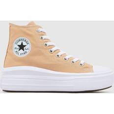 Converse All Star Hi Move Girls Youth Trainers - Beige