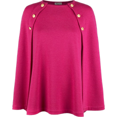 Stenströms Mary Poncho i Merinould - Mørk Rosa