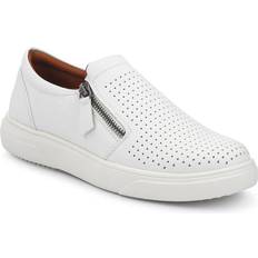 Pavers white trainers Pavers Zipped Slip-On Trainers - White