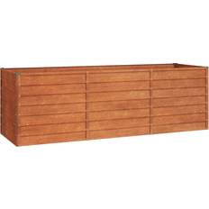 Cortenstål vidaXL Odlingslåda grå 240x80x77 80x240x77cm