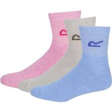 Purple Socks Regatta Great Outdoors Womens Ladies Marl Effect Socks - Purple