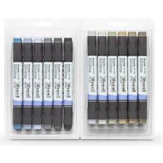Kuretake Zig Kurecolor Twin Marker Set of 12 Grey Colours