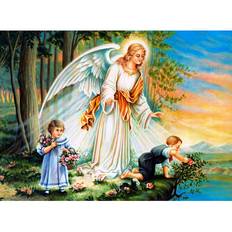Diamond Paintings on sale Fiyo Diamond Painting Angel Child Full Diamond Embroidery Pattern Rhinestones Resin Canvas Craft 20 x 30 cm