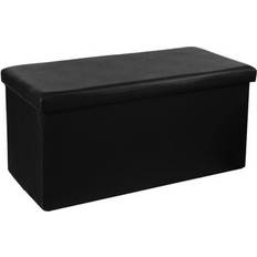 Poufs Atmosphera Coffre De Rangement 76.6 x 38 x 37.5 cm Pouf