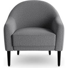 Dunelm Kaspar Soft Texture Tub Charcoal Armchair 81cm