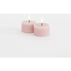 Sirius Sille LED Fyrfadslys 2 Stk Ø6 x 3,4 cm Light Pink LED-lys 2stk