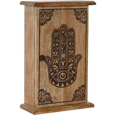 Möbler Home ESPRIT Key Cupboard Natural Finish 18 x 7.5 x 28 cm Storage Cabinet