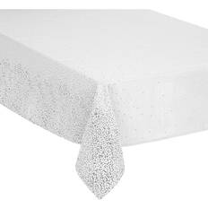 Nappes En Coton Et Polyester 140 x 240 cm Blanc Nappe Blanc