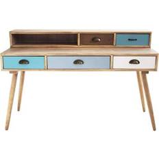 Milani Scrivania Alessandria in MDF e Legno 120 x 50 x 79 cm Scrittoio