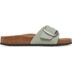 Birkenstock Green Sandals Birkenstock Madrid Big Buckle Nubuck Leather - Pure Sage
