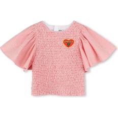 Red Blouses & Tunics Children's Clothing Kenzo Kids Girls Cotton Blouse - Red Stripe