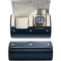 Watch Boxes Mirage Watch Case For Men Roll Travel Case Storage Organizer Display Blue