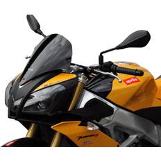 Black Motorcycle Handle Mounts MRA Sport Maxi Screen Aprilia Tuono V4R - Black