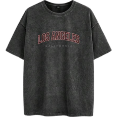 Shein Oversized Black Marled TShirt
