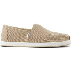 Beige - Men Espadrilles Toms Men's Alp FWD - Almond Beige Subtle Stripe Espadrille
