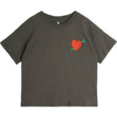 68/74 Överdelar Mini Rodini T-shirt - Pil Heart - Mörkgrön