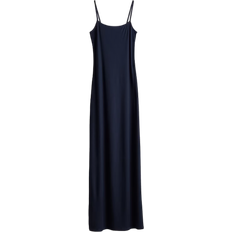 H&M Ribbet Bodyconkjole - Blå