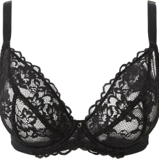 Ann Summers Sexy Lace Fuller Bust Non Padded Plunge Bra - Black