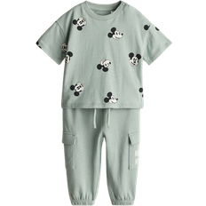 H&M Baby T-shirt Og Joggers - Grøn