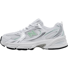 New Balance Girls Trainers Children's Shoes New Balance Girls' Big Kids' 530 Casual Shoes - White/Clay Ash/Silver