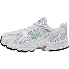 New Balance Girls' Toddler 530 Casual Shoes - White/Clay Ash/Silver