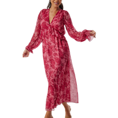 Bubbleroom Bubbleroom Occasion Frill Midi Dress Pink/Floral