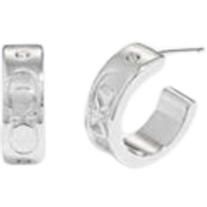 Titanium Earrings Coach Signature Huggie Earrings