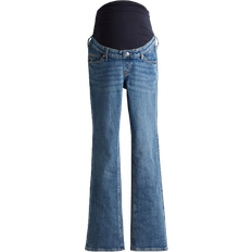 H&M Mama Slim Flared Jeans - Blå