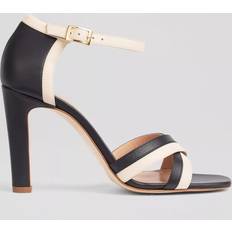 LK Bennett Slippers & Sandals LK Bennett Lennon Leather Block Heel Formal Sandals - Black/White