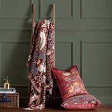 Morris & Co Blankets Morris & Co Strawberry Thief Throw Blanket 130cm x 170cm - Berry Blankets